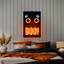 pumpkin halloween cat artwork led neon sign light 1