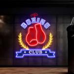 red gloves led neon sign for boxing clubs artwork 0