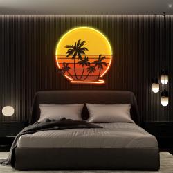 retro vintage sunset bundle artwork led neon sign light 1