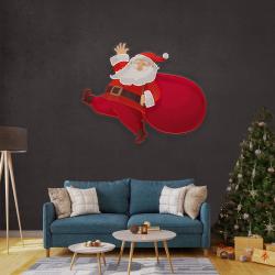 santa is comin art work led neon sign light 3