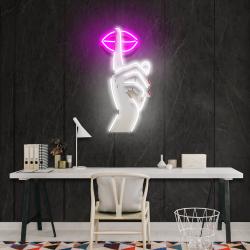 shut up artwork led neon sign light 1