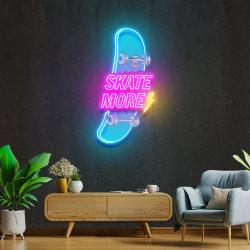 skate more artwork led neon sign light 2