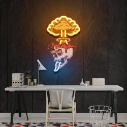 skull boom art work led neon sign light custom neon sign home decoration 2