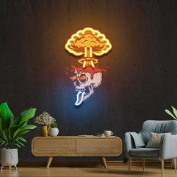 skull boom art work led neon sign light custom neon sign home decoration 3
