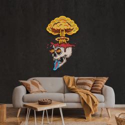 skull boom art work led neon sign light custom neon sign home decoration 4