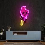 skull ice cream blackpink artwork led neon sign light 0