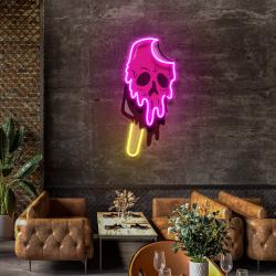 skull ice cream blackpink artwork led neon sign light 1
