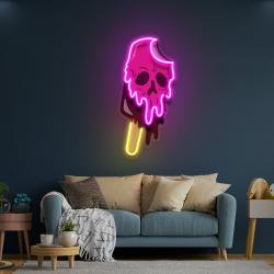 skull ice cream blackpink artwork led neon sign light 2