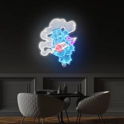 smoking zombie hand cartoon artwork led neon sign light 2