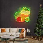 sock of gifts art work led neon sign light 0