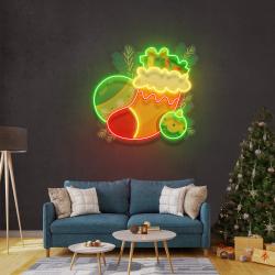 sock of gifts art work led neon sign light 2
