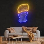 statue of david neon artwork led neon sign light 0