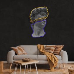 statue of david neon artwork led neon sign light 1
