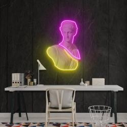 statue of woman neon artwork led neon sign light 1