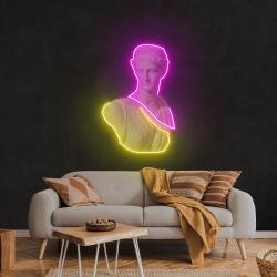 statue of woman neon artwork led neon sign light 2