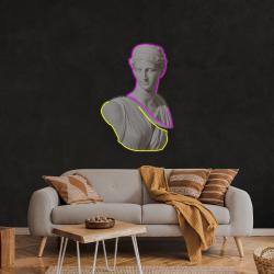 statue of woman neon artwork led neon sign light 3