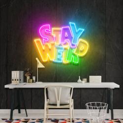 stay weird artwork led neon sign light 2
