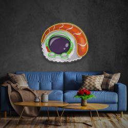sushi astronaut art work led neon sign light 3