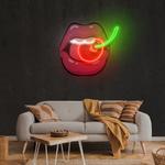 sweet cherry artwork led neon sign light 0