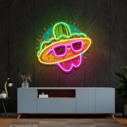 taco restaurant decor mexican food artwork led neon sign light 2