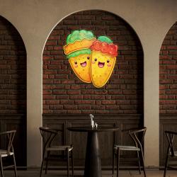 tacos color trait restaurant decor artwork led neon sign light 3