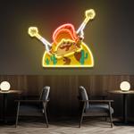 tacos logo mexican artwork led neon sign light 0