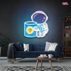 tea astronaut art work led neon sign light 1