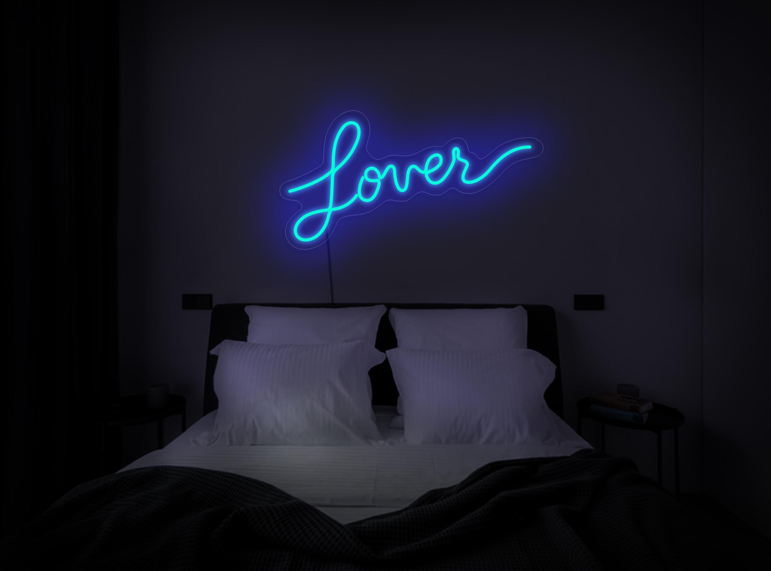 Lover Neon Sign, Lover Led Sign, Lover Sign, Neon Sign Bedroom, Romantic Neon, Neon Sign For Couple, Neon Sign Wall Decor, Lover Art Decor 1 the art of neon sign 1817 1