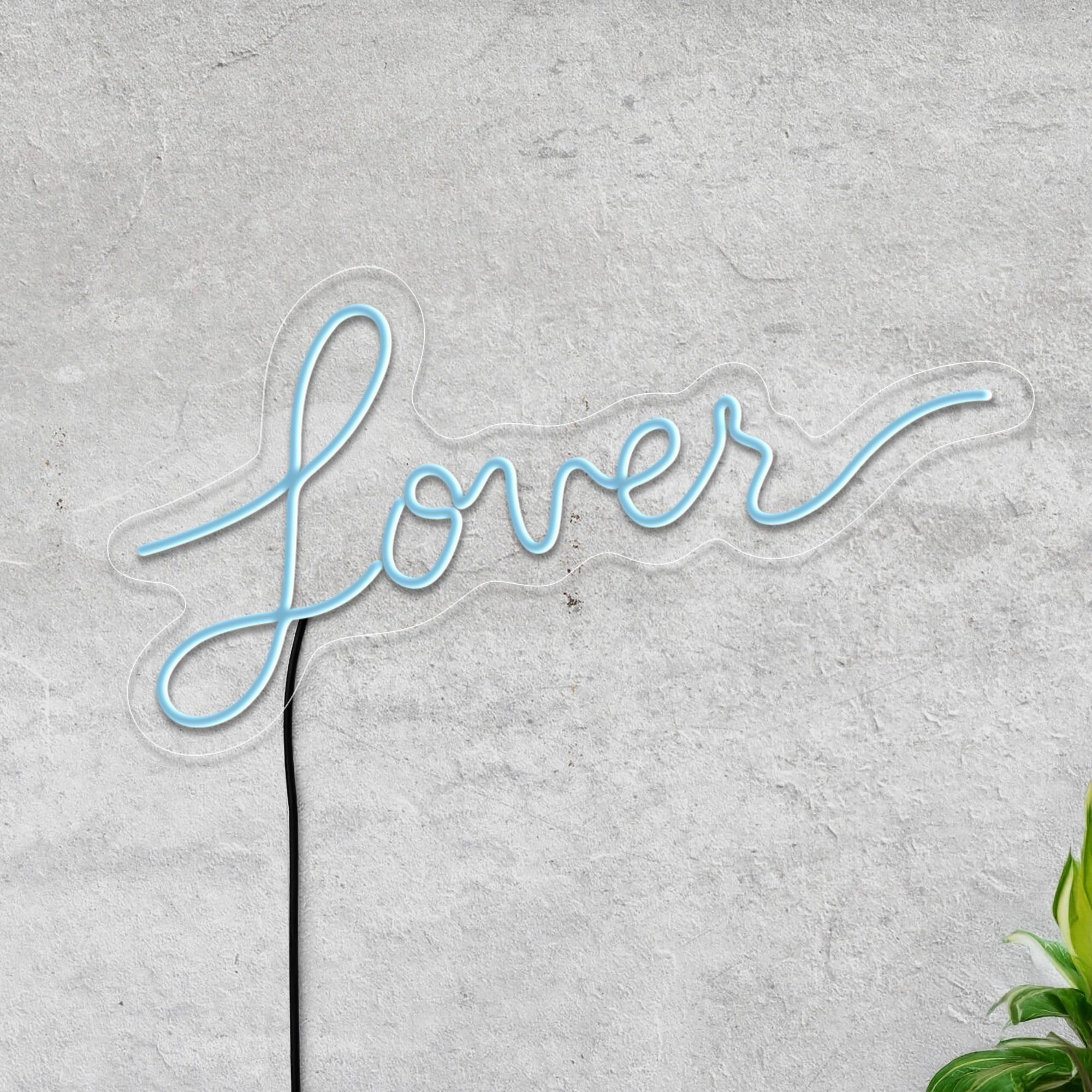 Lover Neon Sign, Lover Led Sign, Lover Sign, Neon Sign Bedroom, Romantic Neon, Neon Sign For Couple, Neon Sign Wall Decor, Lover Art Decor 4 the art of neon sign 1817 4