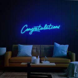 Congratulations Neon Sign, Congratulations Neon Light, Congrats Neon Sign, Congrats Led Sign, Graduation Neon, Wedding Neon Sign