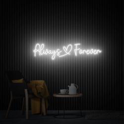 Always Forever Neon Sign, Custom Wedding Neon Light, Led Sign for Wedding Backdrop, Wedding Party Decor, Christmas Party Light Decor
