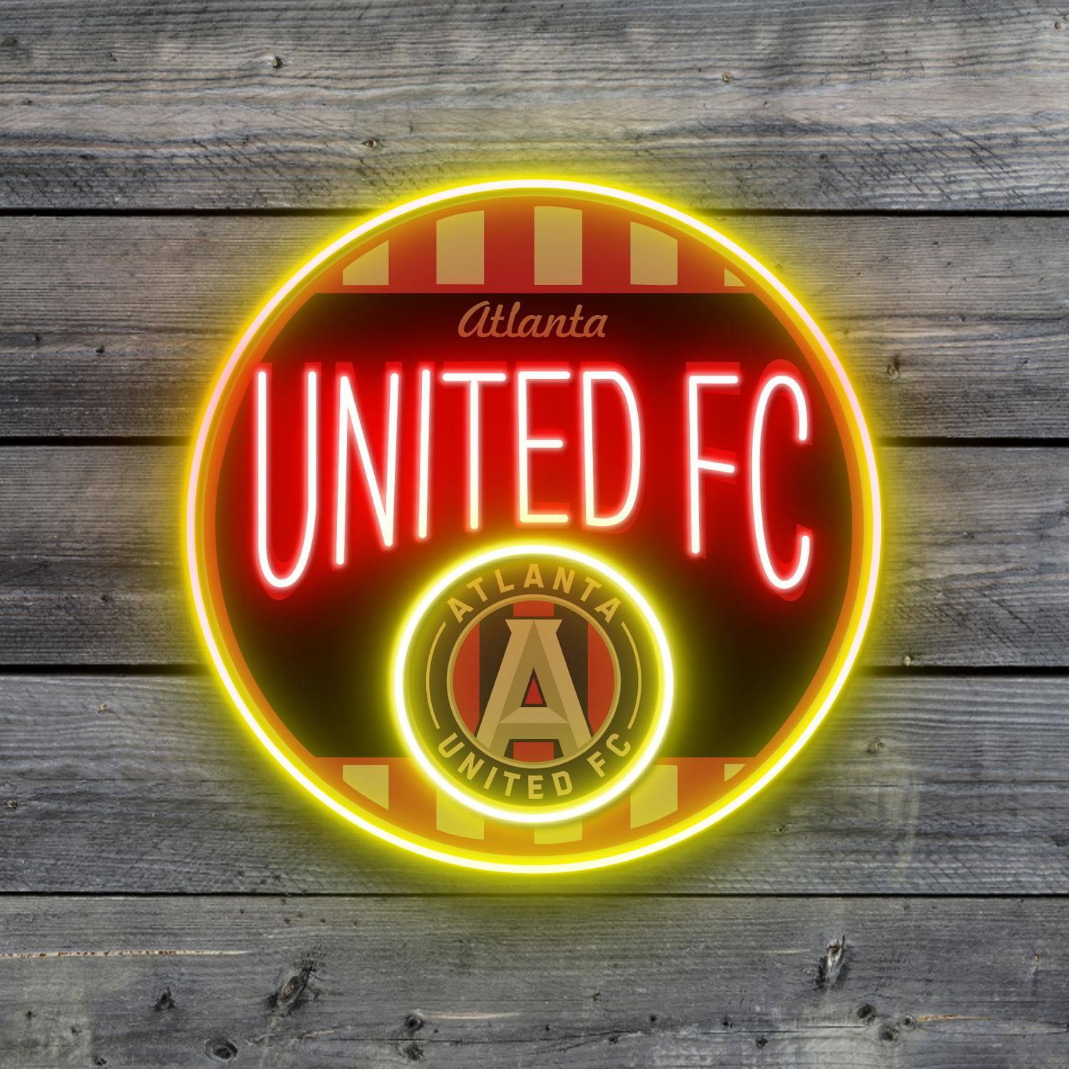 Atlanta United FC Retro Acrylic Artwork LED Neon Sign MLS Fan Home Decor 1 the art of neon sign 2808 1