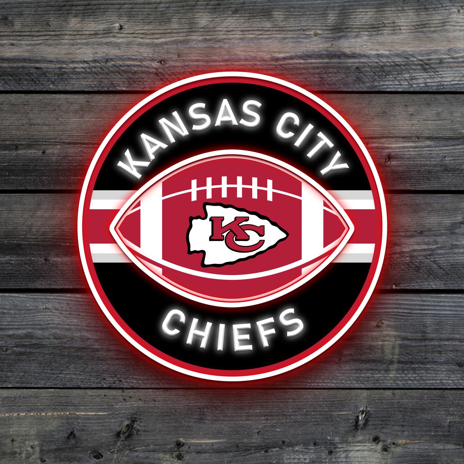Kansas City Chiefs Rugby Ball Acrylic Artwork LED Neon Sign NFL Home Decor the art of neon sign 2866 0