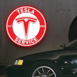 Tesla EST 2003 Acrylic Artwork LED Neon Sign Car Garage Home Decor