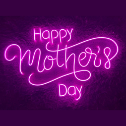Happy Mother’s Day Neon Sign, Gift for Mom, Personalized Gift