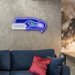 Seattle Seahawks Acrylic Neon LED Sign NFL Fan Wall Art Home Decor