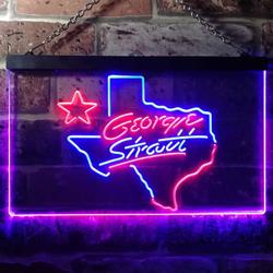 Coors Light George Strait Texas Home Bar Neon Light LED Sign Man Cave Decor