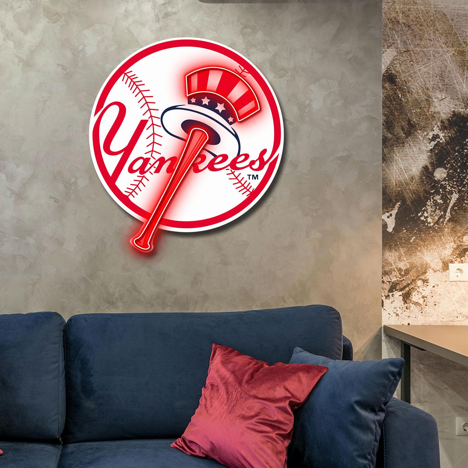 New York Yankees Acrylic Neon LED Sign MLB Baseball Fan Club Wall Art Decor the art of neon sign 3831 0