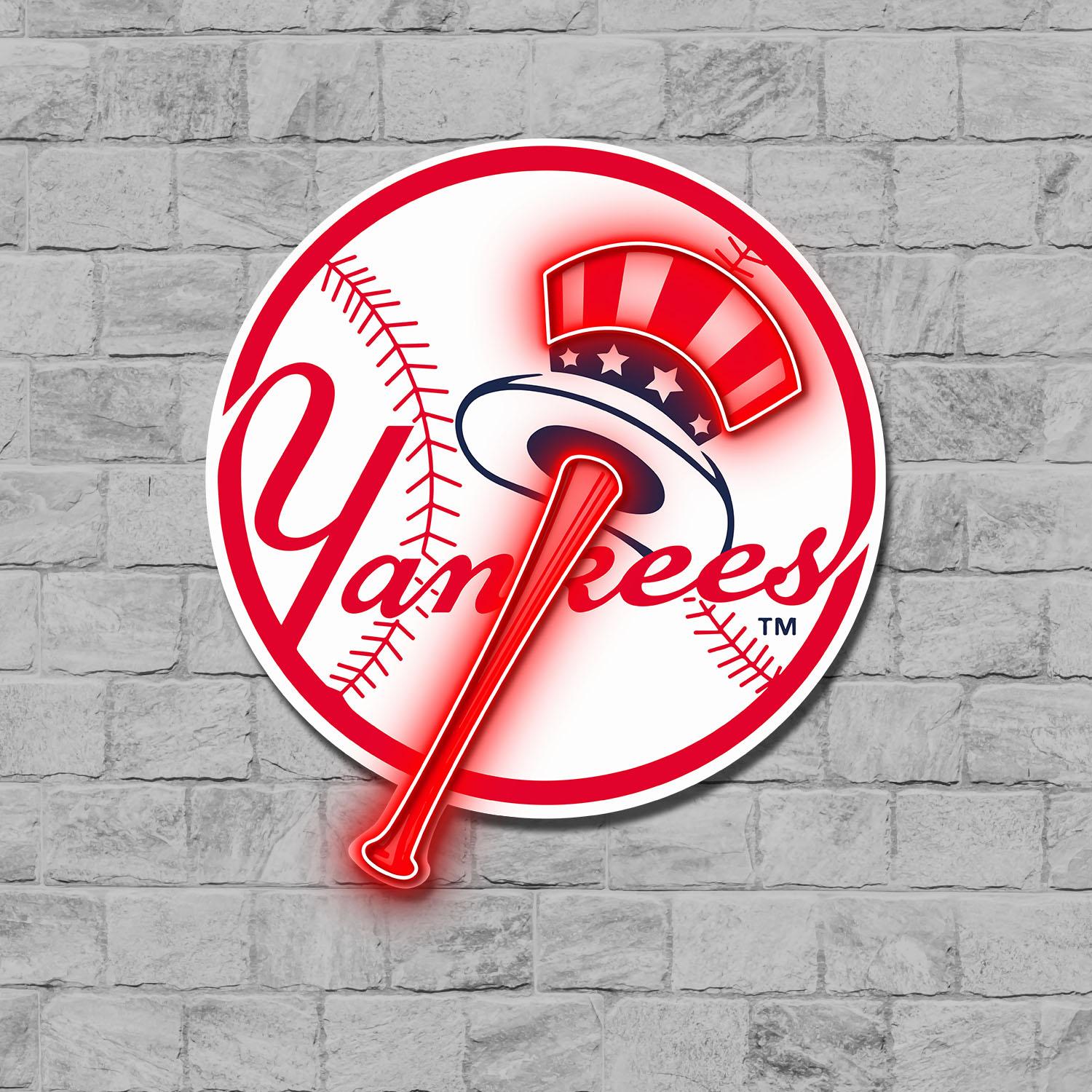 New York Yankees Acrylic Neon LED Sign MLB Baseball Fan Club Wall Art Decor 1 the art of neon sign 3831 1