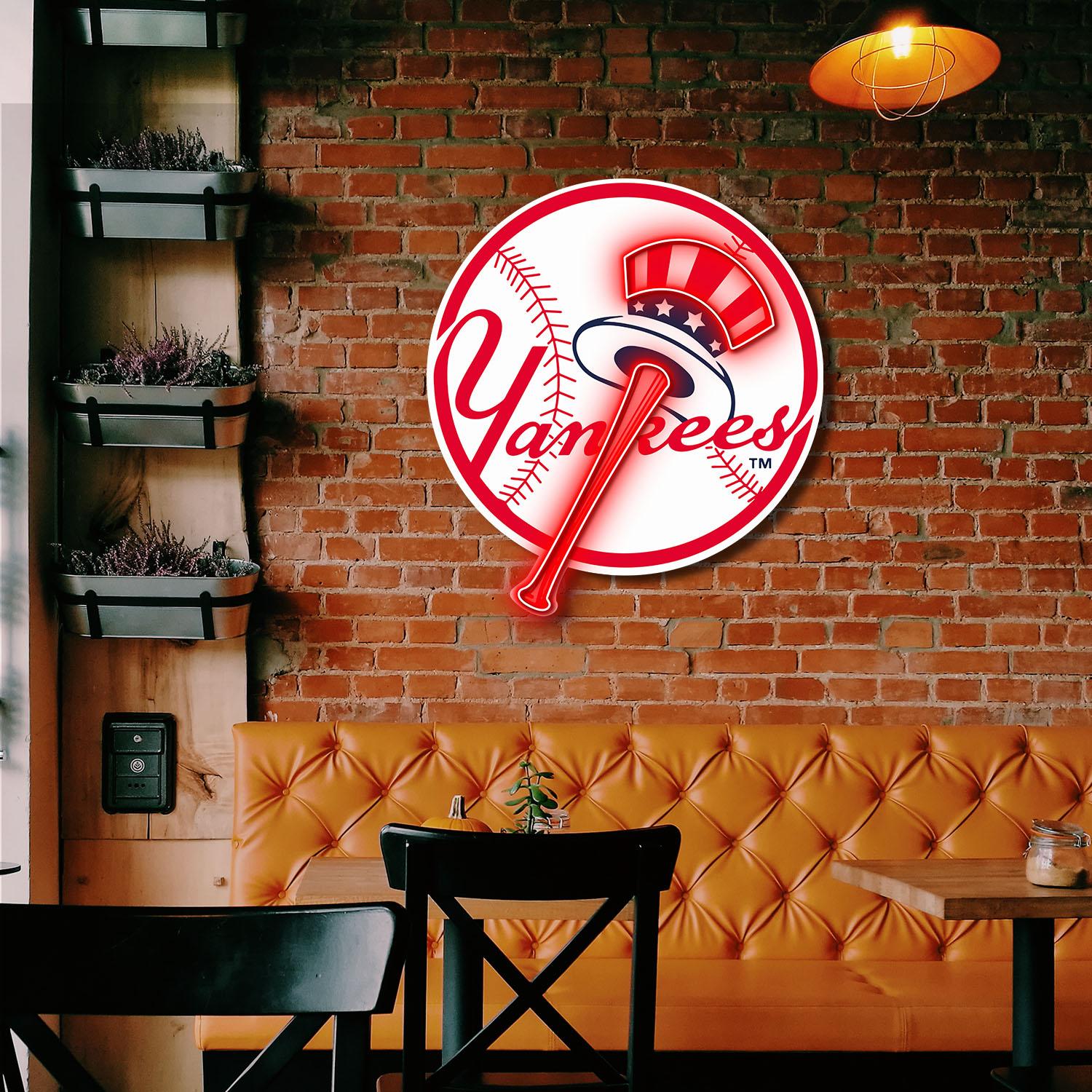 New York Yankees Acrylic Neon LED Sign MLB Baseball Fan Club Wall Art Decor 3 the art of neon sign 3831 3