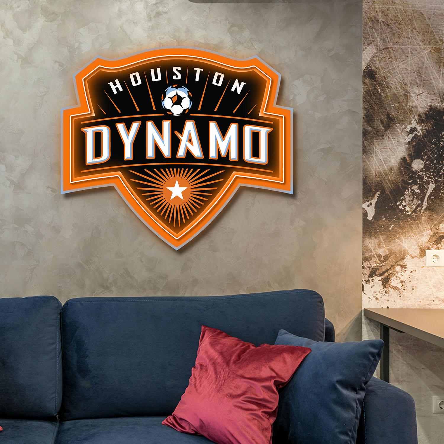 Houston Dynamo FC Acrylic Neon LED Sign MLS Soccer Fan Club Wall Art Decor the art of neon sign 3874 0