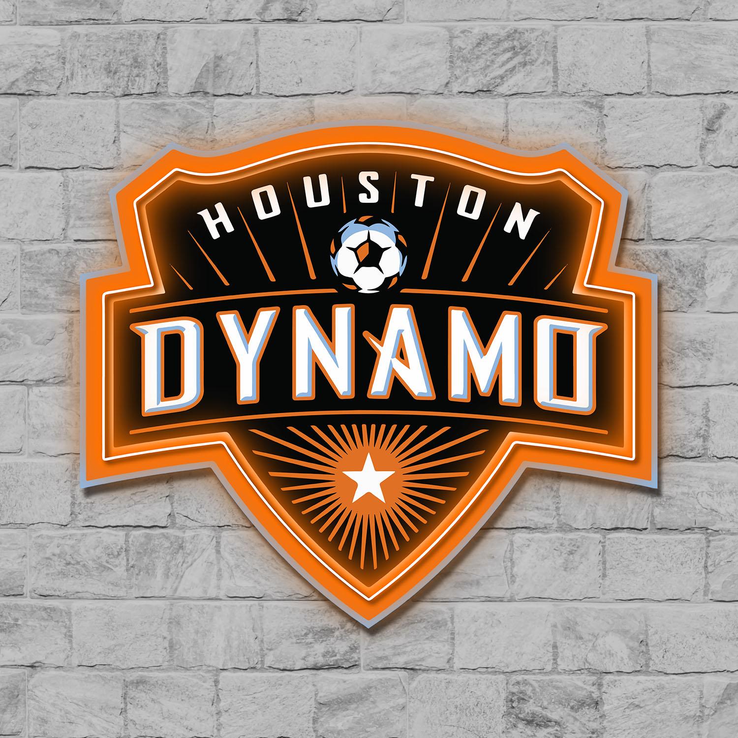 Houston Dynamo FC Acrylic Neon LED Sign MLS Soccer Fan Club Wall Art Decor 1 the art of neon sign 3874 1