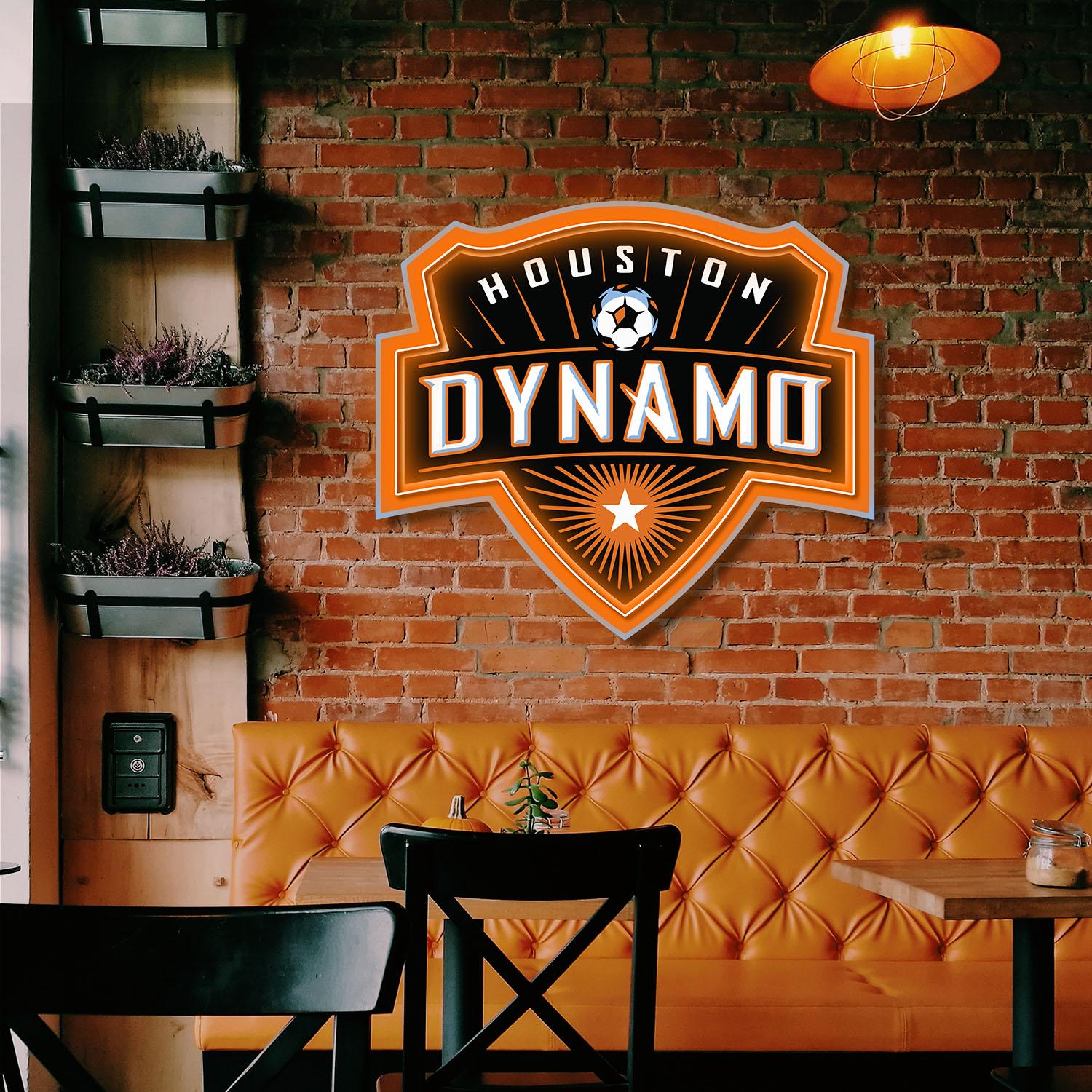 Houston Dynamo FC Acrylic Neon LED Sign MLS Soccer Fan Club Wall Art Decor 3 the art of neon sign 3874 3