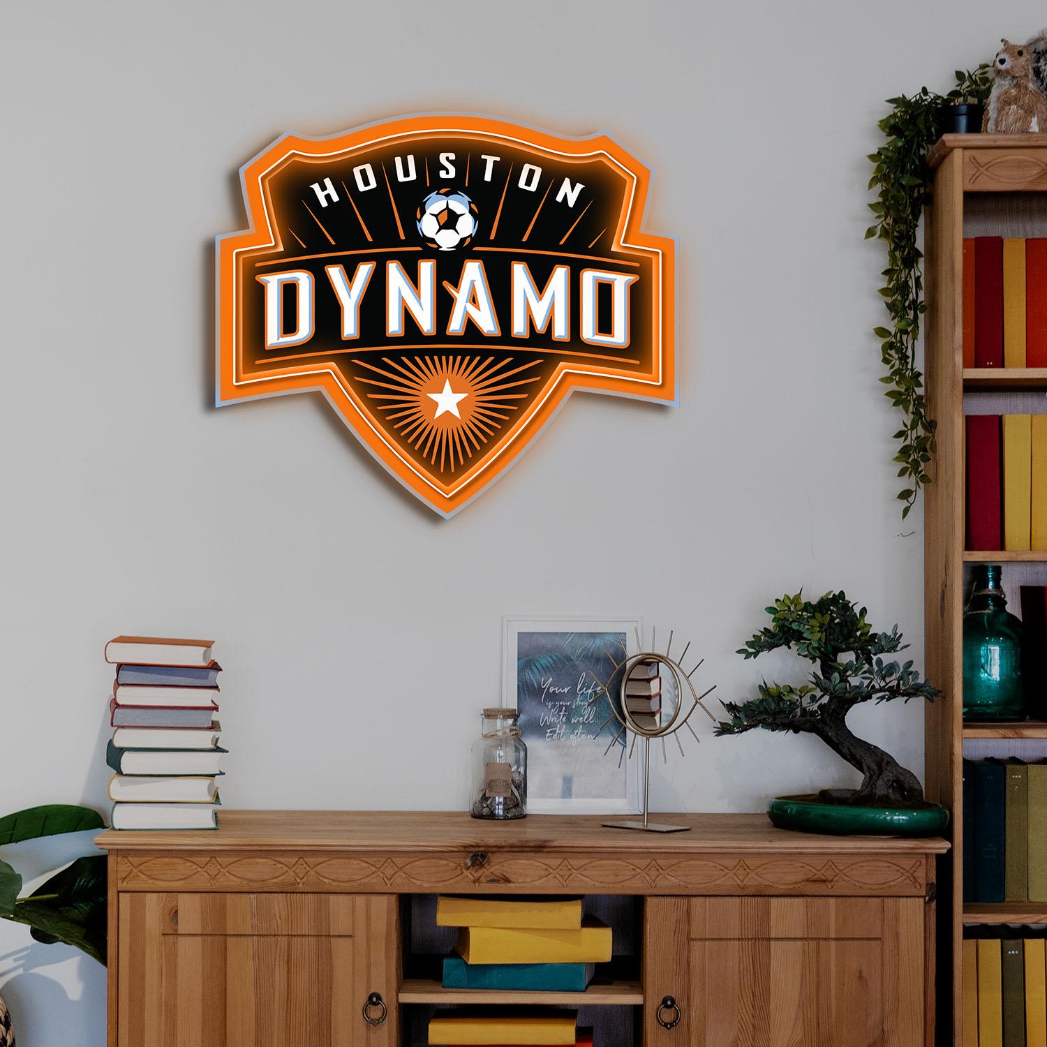 Houston Dynamo FC Acrylic Neon LED Sign MLS Soccer Fan Club Wall Art Decor 5 the art of neon sign 3874 5