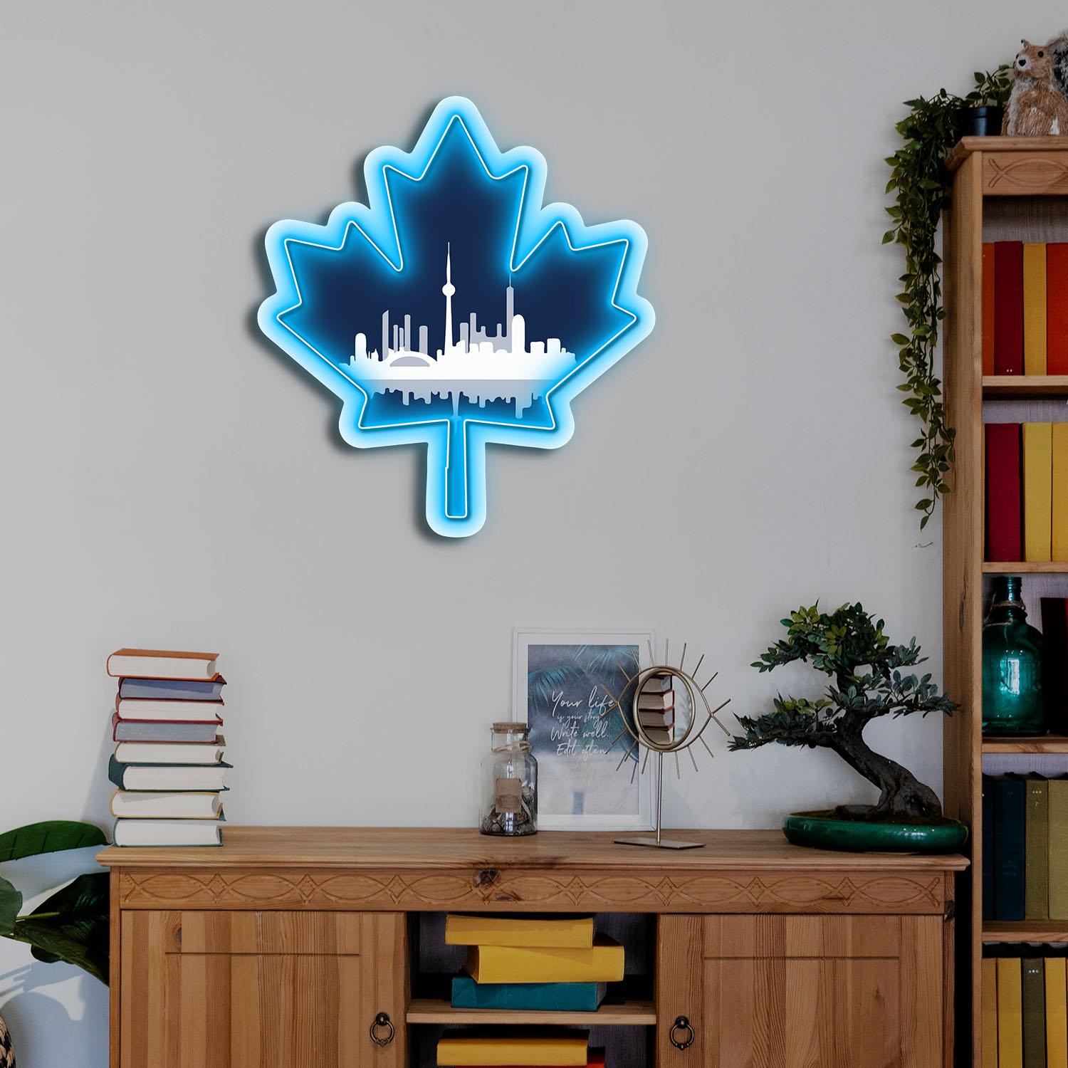 Toronto Maple Leafs Acrylic Neon LED Sign NHL Hockey Fan Club Wall Art Decor 5 the art of neon sign 3946 5