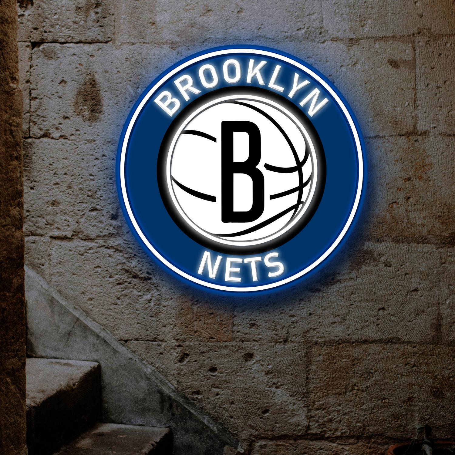NBA Brooklyn Nets Acrylic Artwork LED Neon Sign Basketball Home Decor 2 the art of neon sign 4085 2