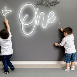 Custom "One" First Birthday Decoration 1st Baby Shower Neon Sign Wall Decor