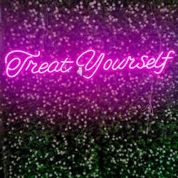 Treat Yourself Neon Signs Custom Led Neon Sign Bedroom Wedding Neon Sign
