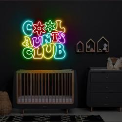 Cool Aunts Club Neon Led, Newly Aunt Neon, Christmas Gift