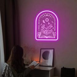 WellRead Woman Neon Sign, Velaris Neon Led, Starlight Lover Gift